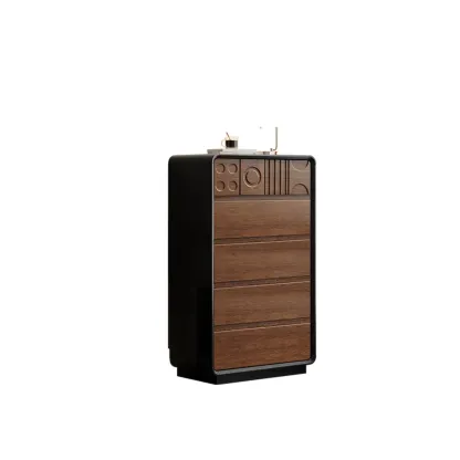 Simplistic Horizontal/Vertical Raw Wood Console Dresser/Semainier/Bachelor Chest with 6 Drawers/9 Drawers/8 Drawers Image - 24