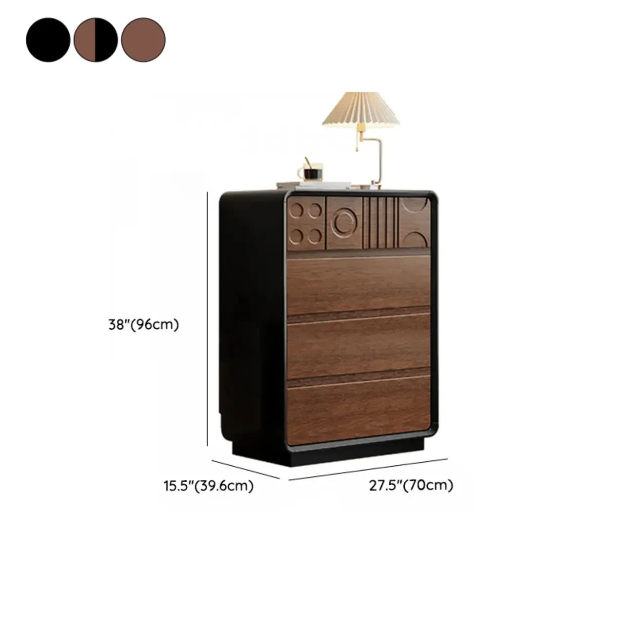 Modern Wood Buffet with Ample Storage #size