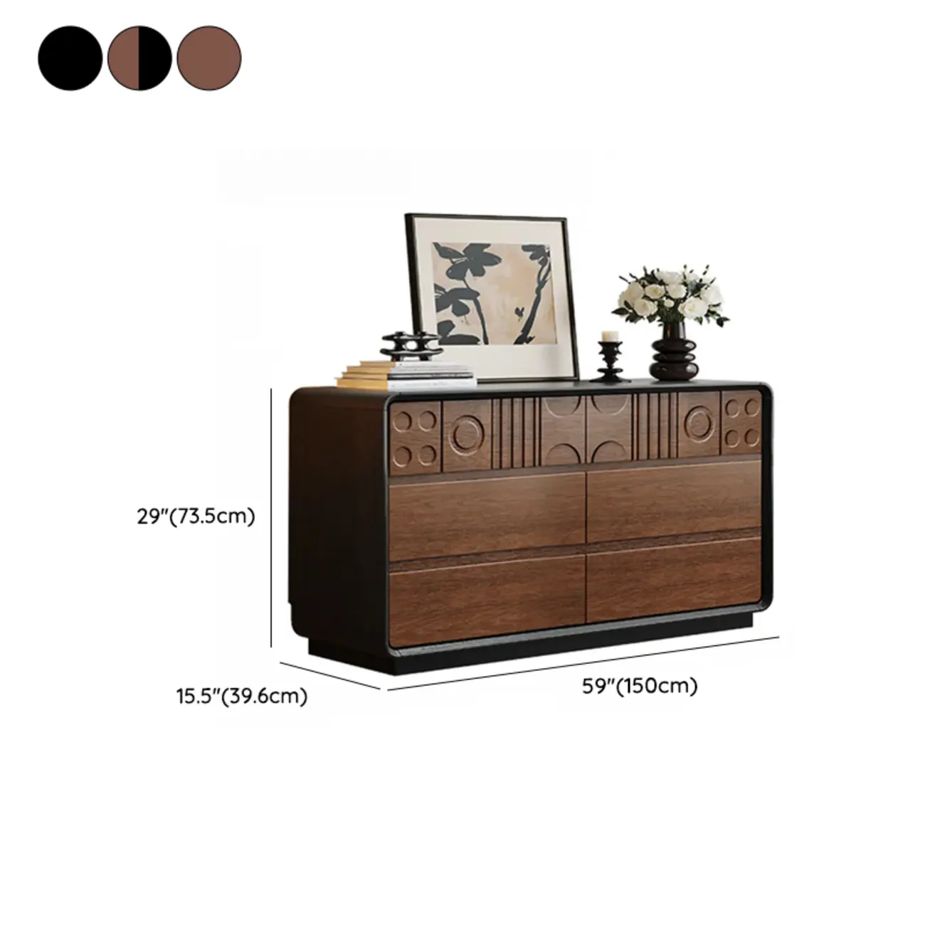 Modern Wood Buffet with Ample Storage Image - 31 | homeyfad