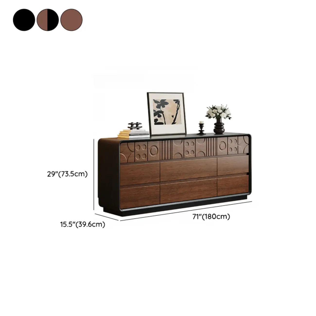 Modern Wood Buffet with Ample Storage Image - 32 | homeyfad