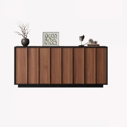 Modern Wood Buffet with Alterable Shelves Image - 7