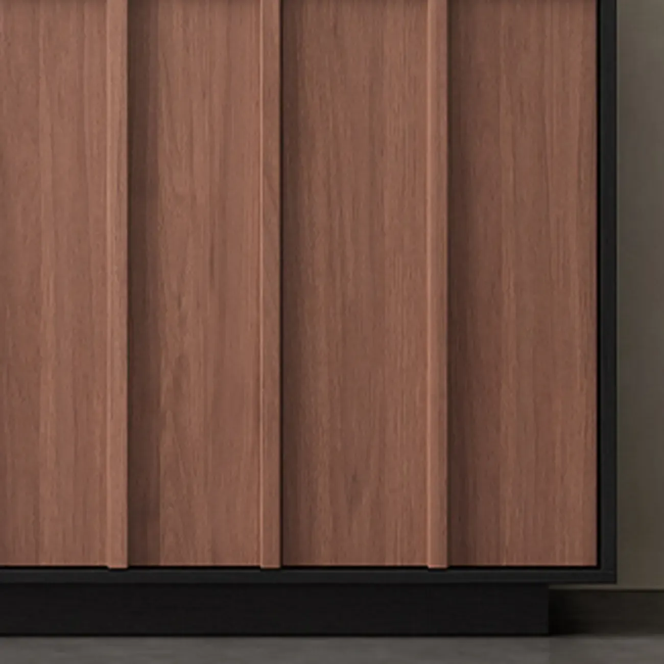 Modern Wood Buffet with Alterable Shelves Image - 10