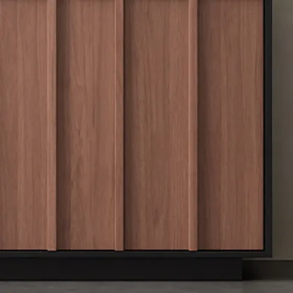 Modern Wood Buffet with Alterable Shelves Image - 10