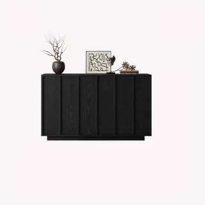 Modern Wood Buffet with Alterable Shelves Image - 12