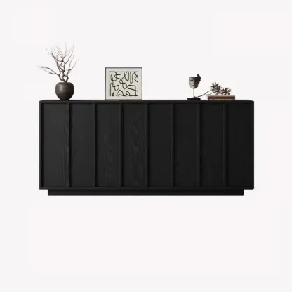 Modern Wood Buffet with Alterable Shelves Image - 14