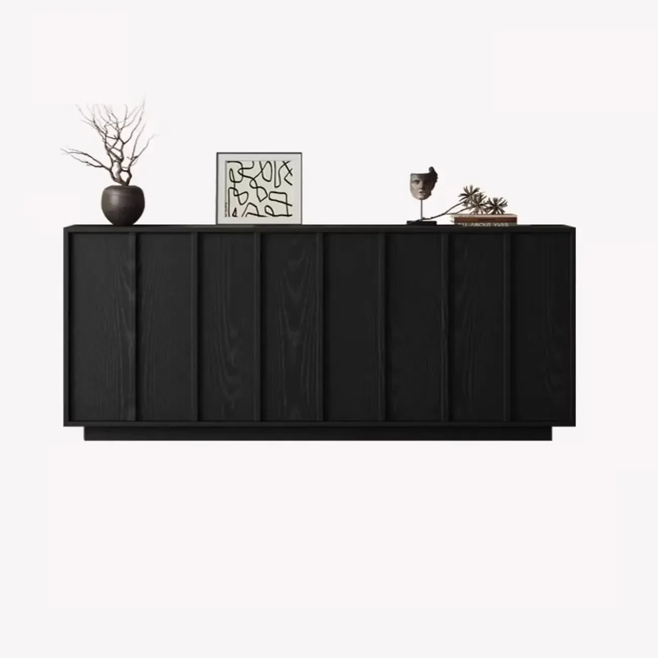 Modern Wood Buffet with Alterable Shelves Image - 15