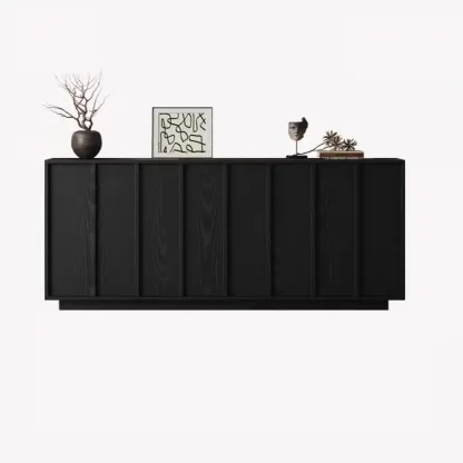 Modern Wood Buffet with Alterable Shelves Image - 15