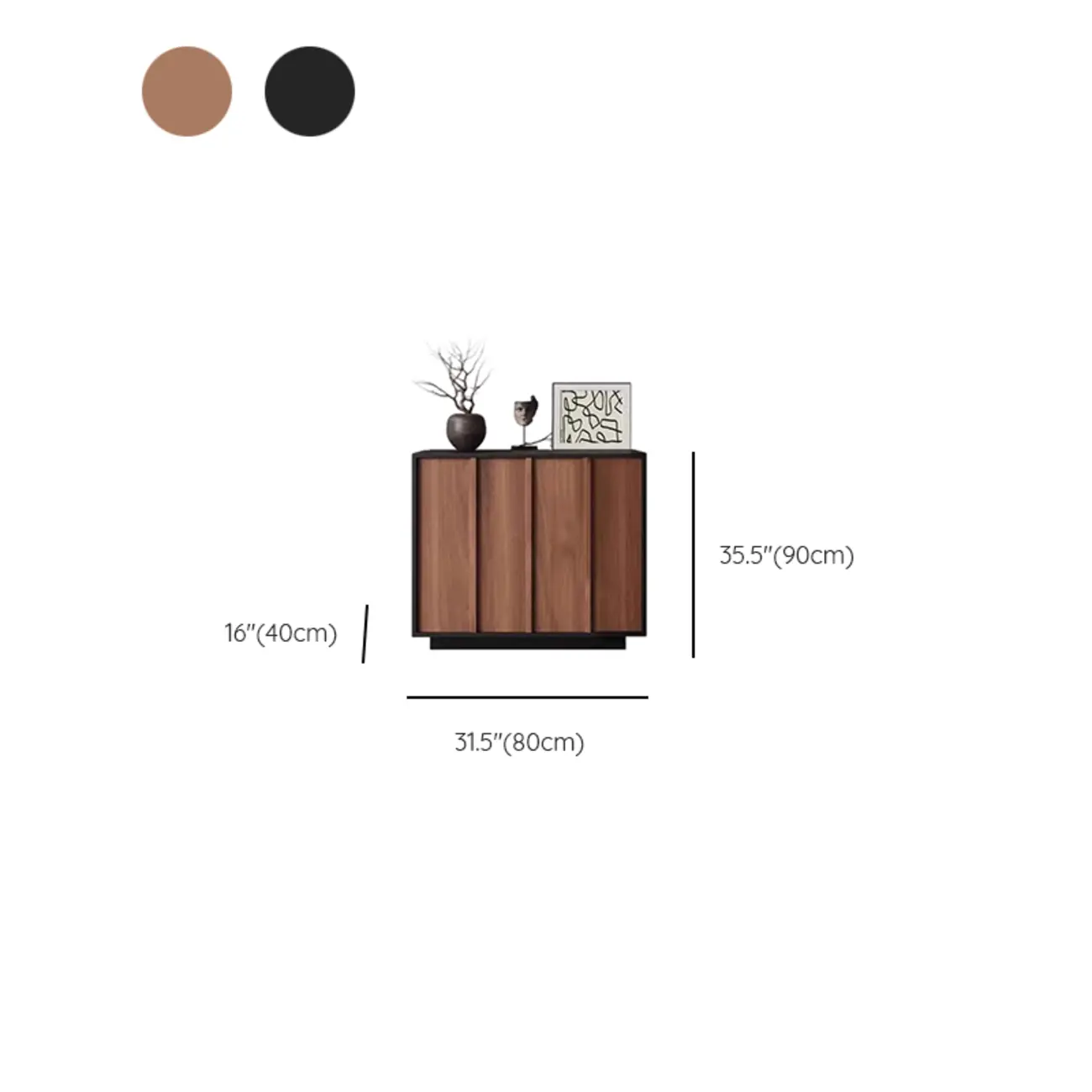 Modern Wood Buffet with Alterable Shelf and Drawers #size | homeyfad