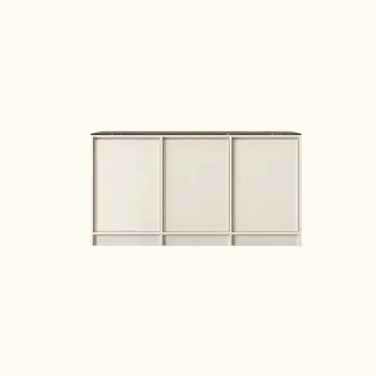 Modern Wood Buffet with Alterable Shelf and Doors Image - 3