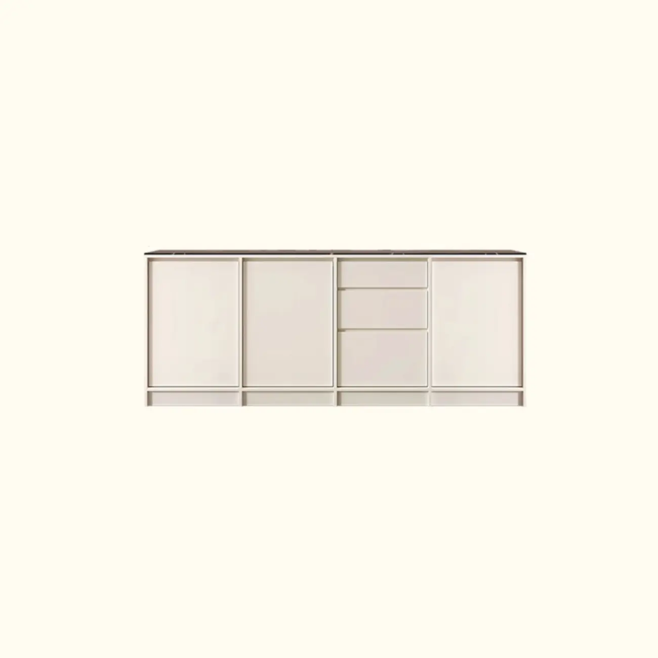 Modern Wood Buffet with Alterable Shelf and Doors Image - 7 | homeyfad
