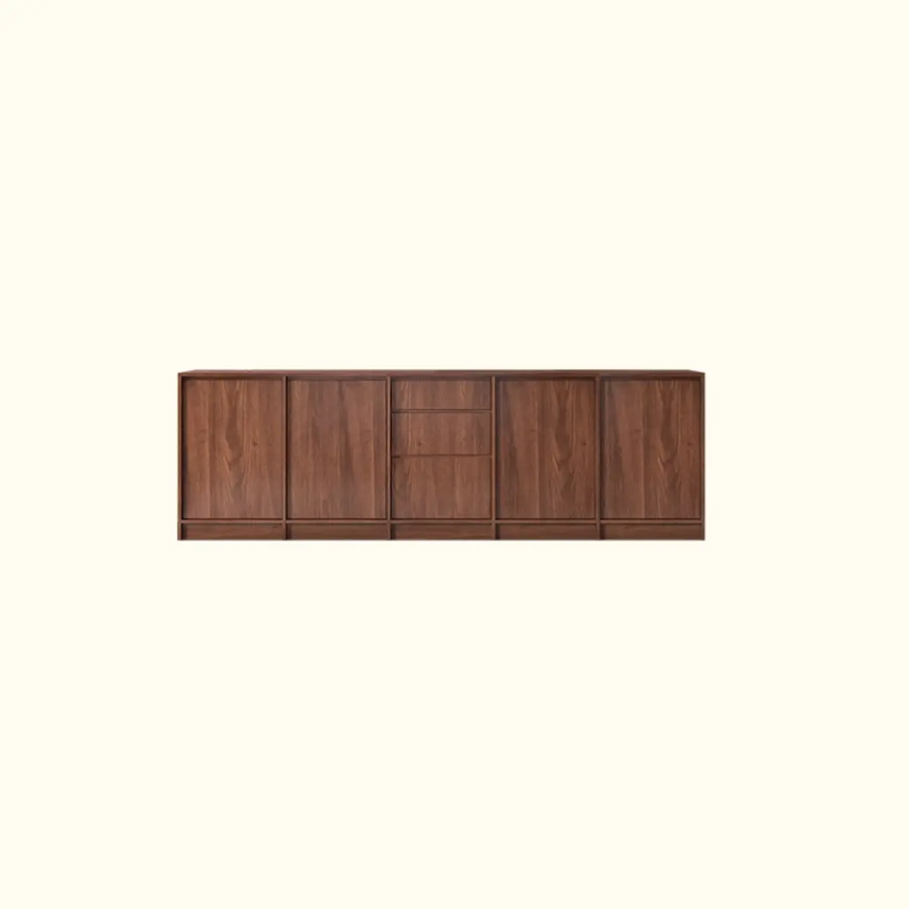 Modern Wood Buffet with Alterable Shelf and Doors Image - 13 | homeyfad