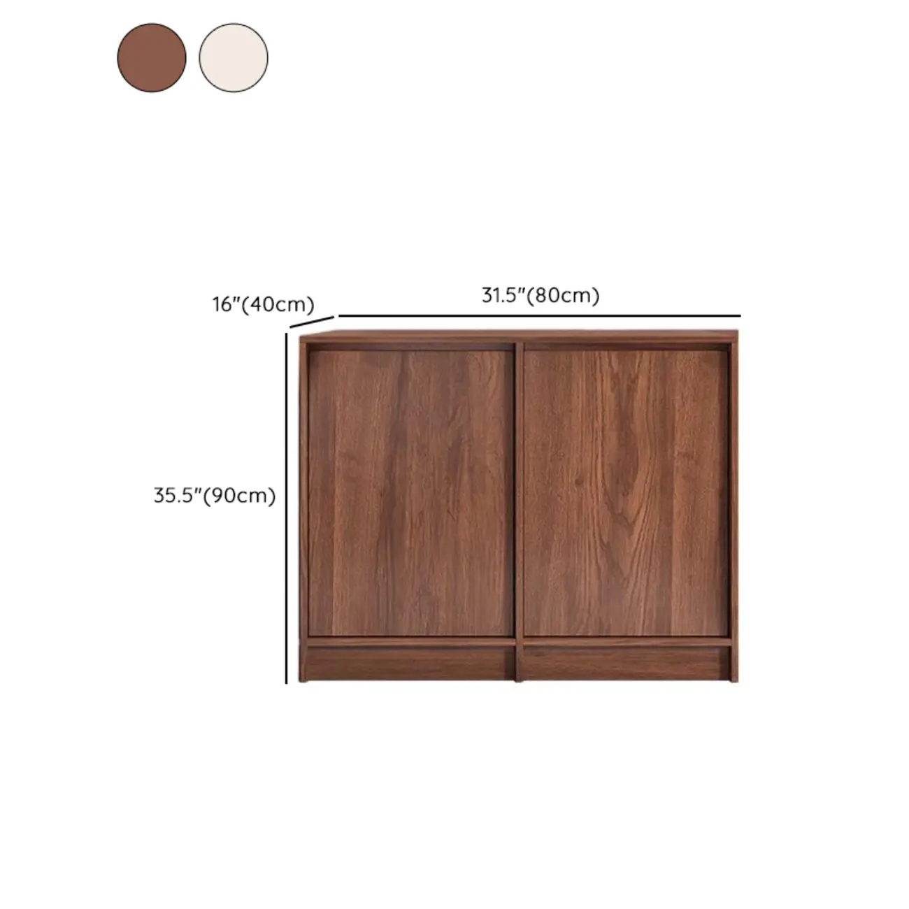 Modern Wood Buffet with Alterable Shelf and Doors #size | homeyfad