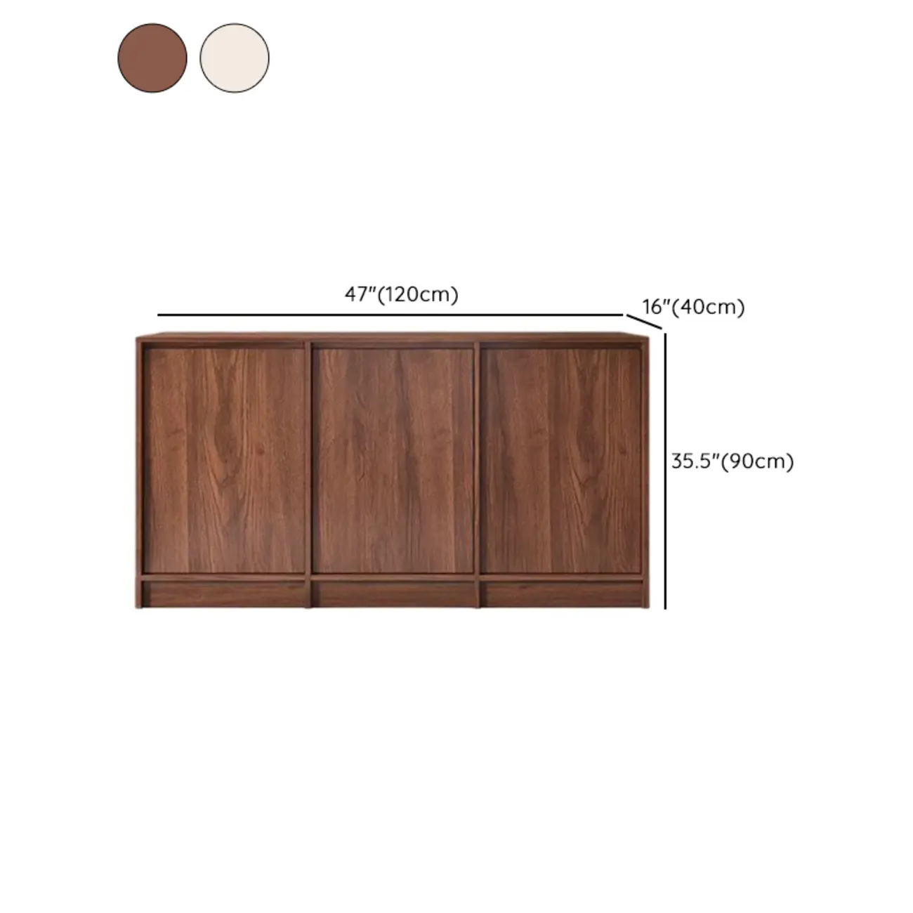 Modern Wood Buffet with Alterable Shelf and Doors Image - 15 | homeyfad