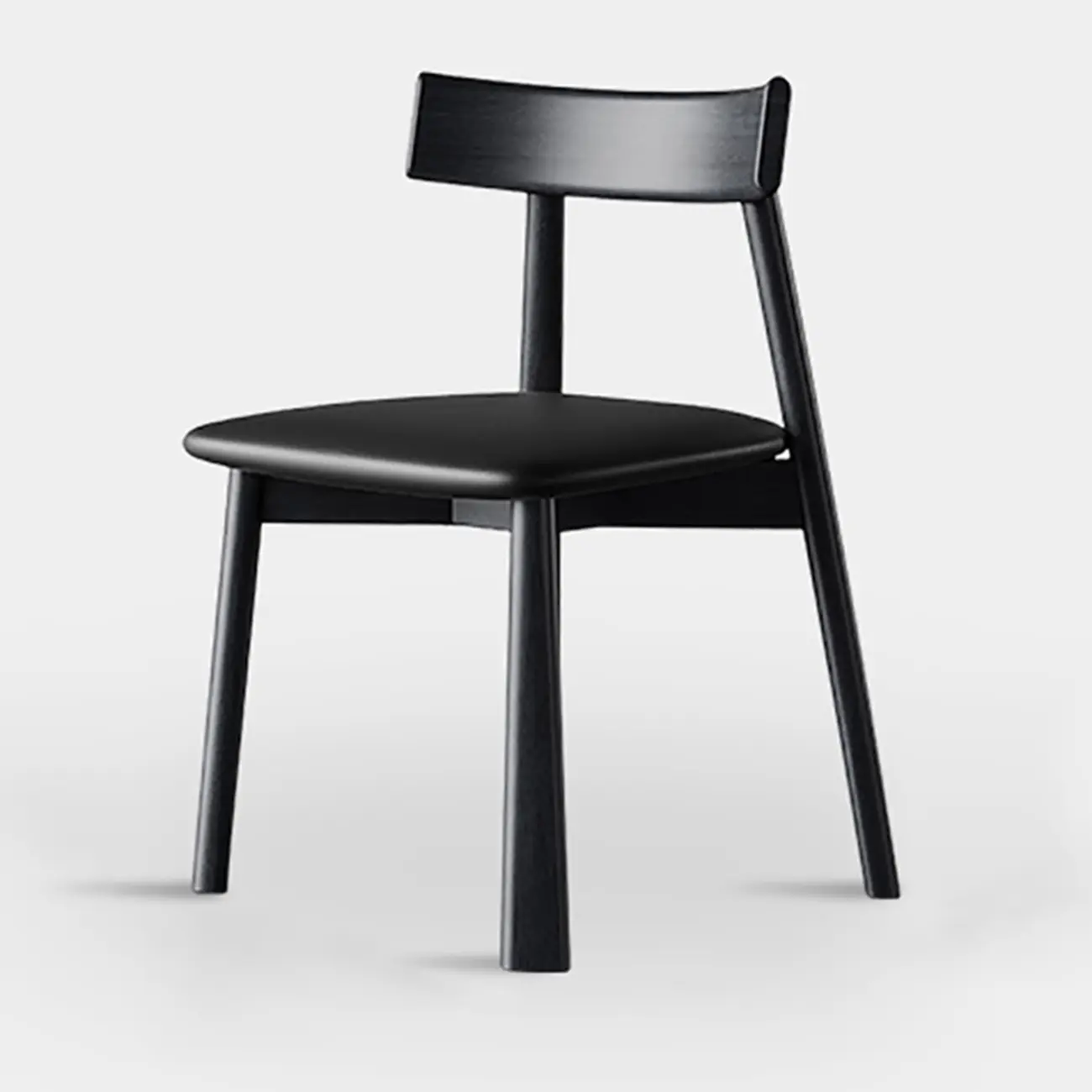 Modern Faux Leather Upholstered Low Back Dining Chair Image - 4 | homeyfad