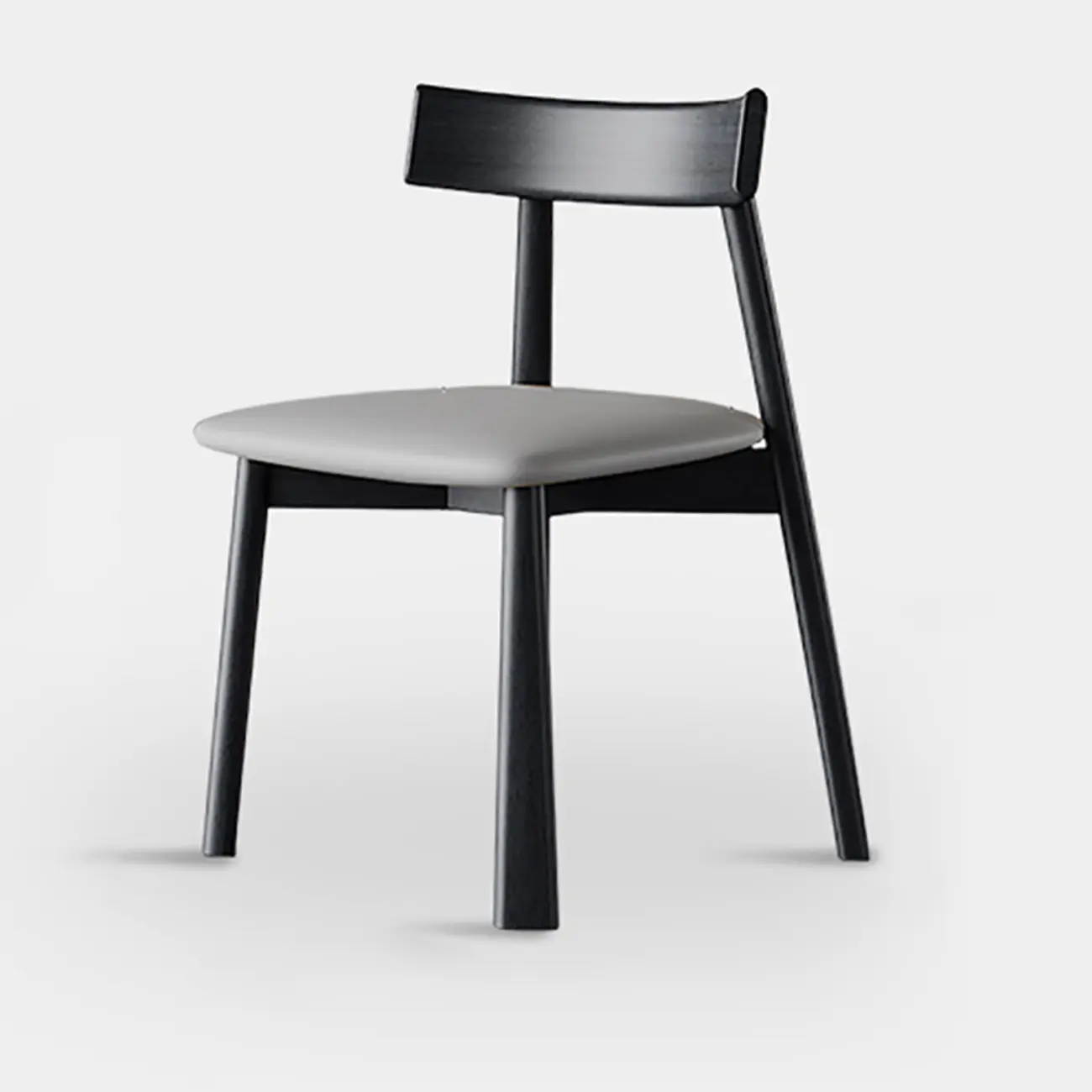 Modern Faux Leather Upholstered Low Back Dining Chair Image - 6 | homeyfad