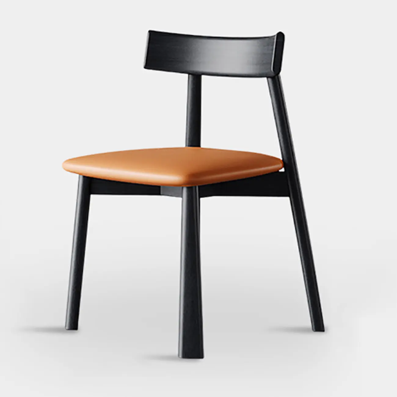 Modern Faux Leather Upholstered Low Back Dining Chair Image - 12 | homeyfad