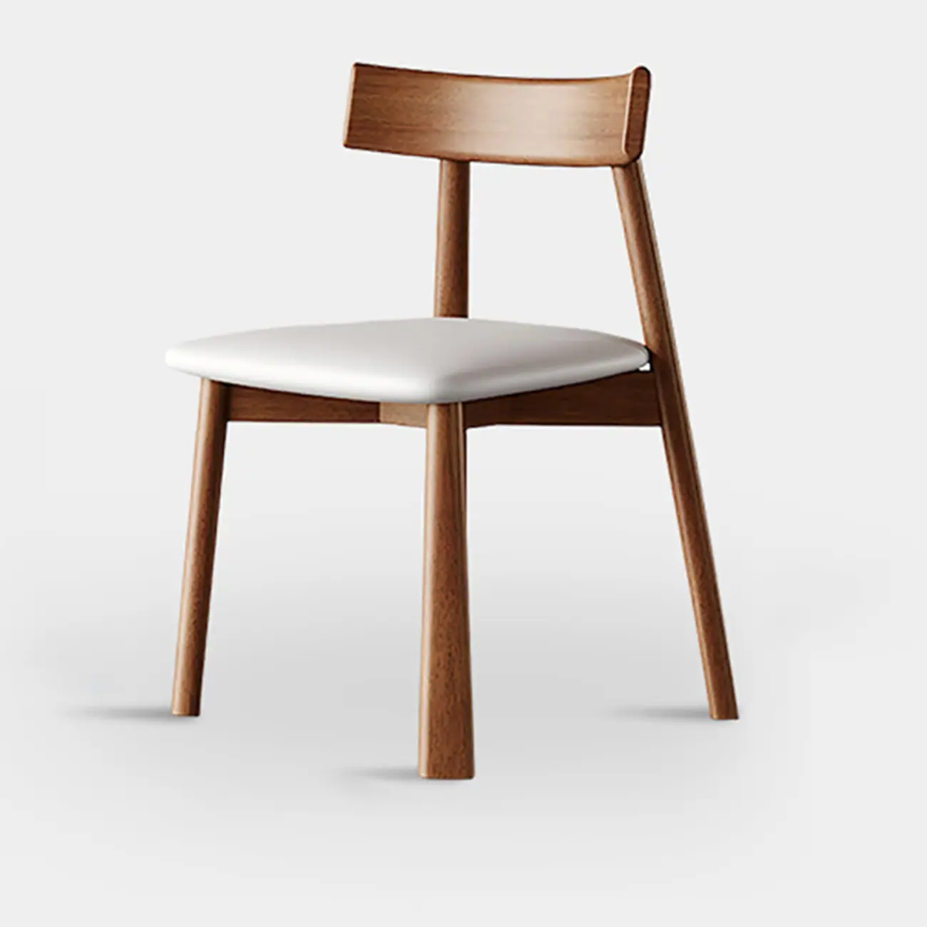 Modern Faux Leather Upholstered Low Back Dining Chair Image - 13 | homeyfad