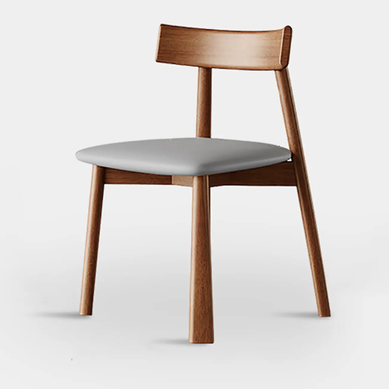 Modern Faux Leather Upholstered Low Back Dining Chair Image - 15 | homeyfad