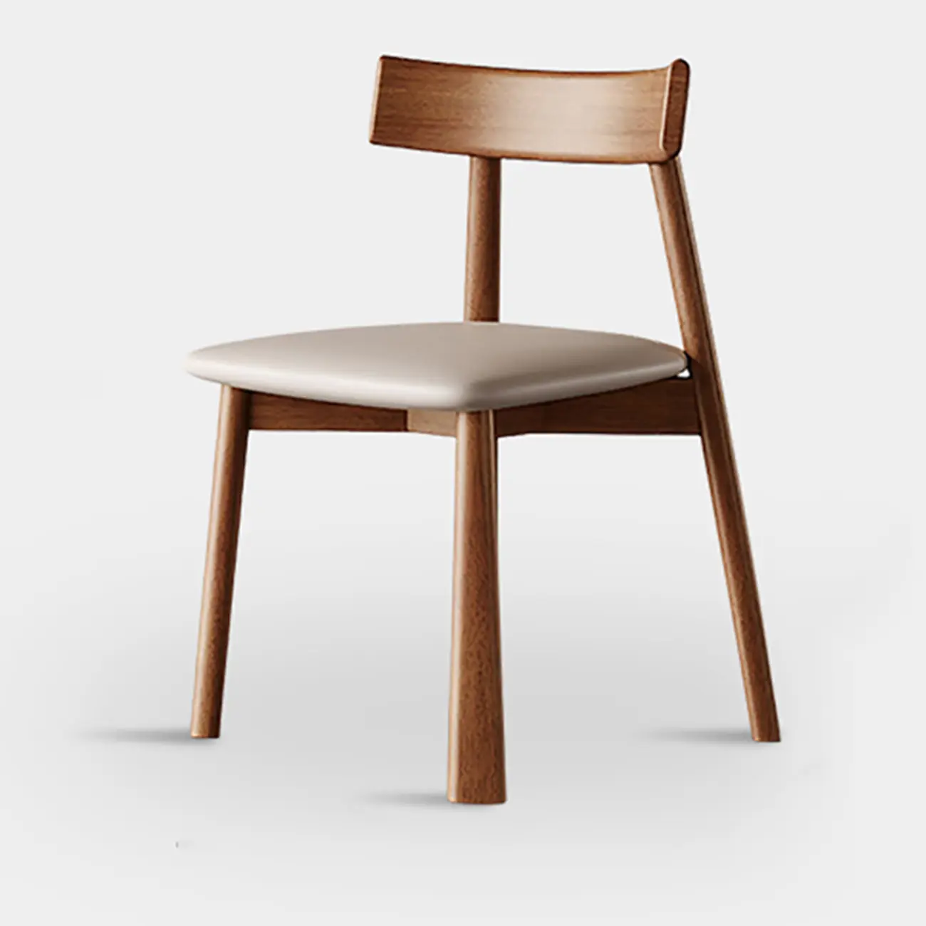 Modern Faux Leather Upholstered Low Back Dining Chair Image - 16 | homeyfad