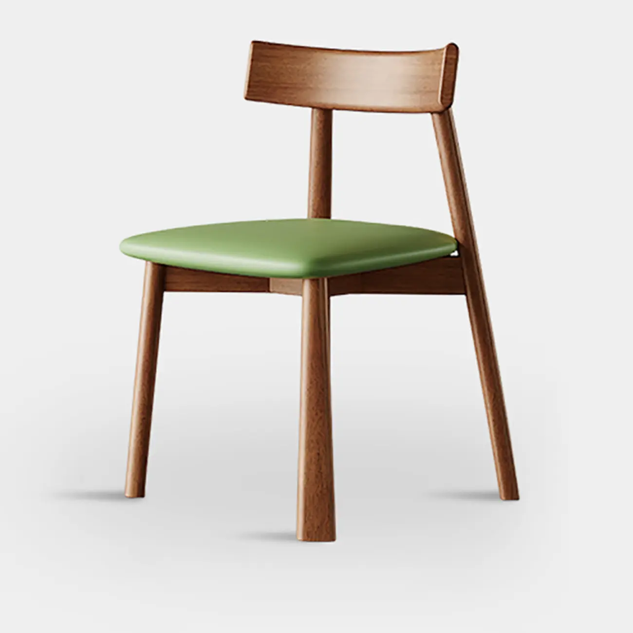 Modern Faux Leather Upholstered Low Back Dining Chair Image - 17 | homeyfad