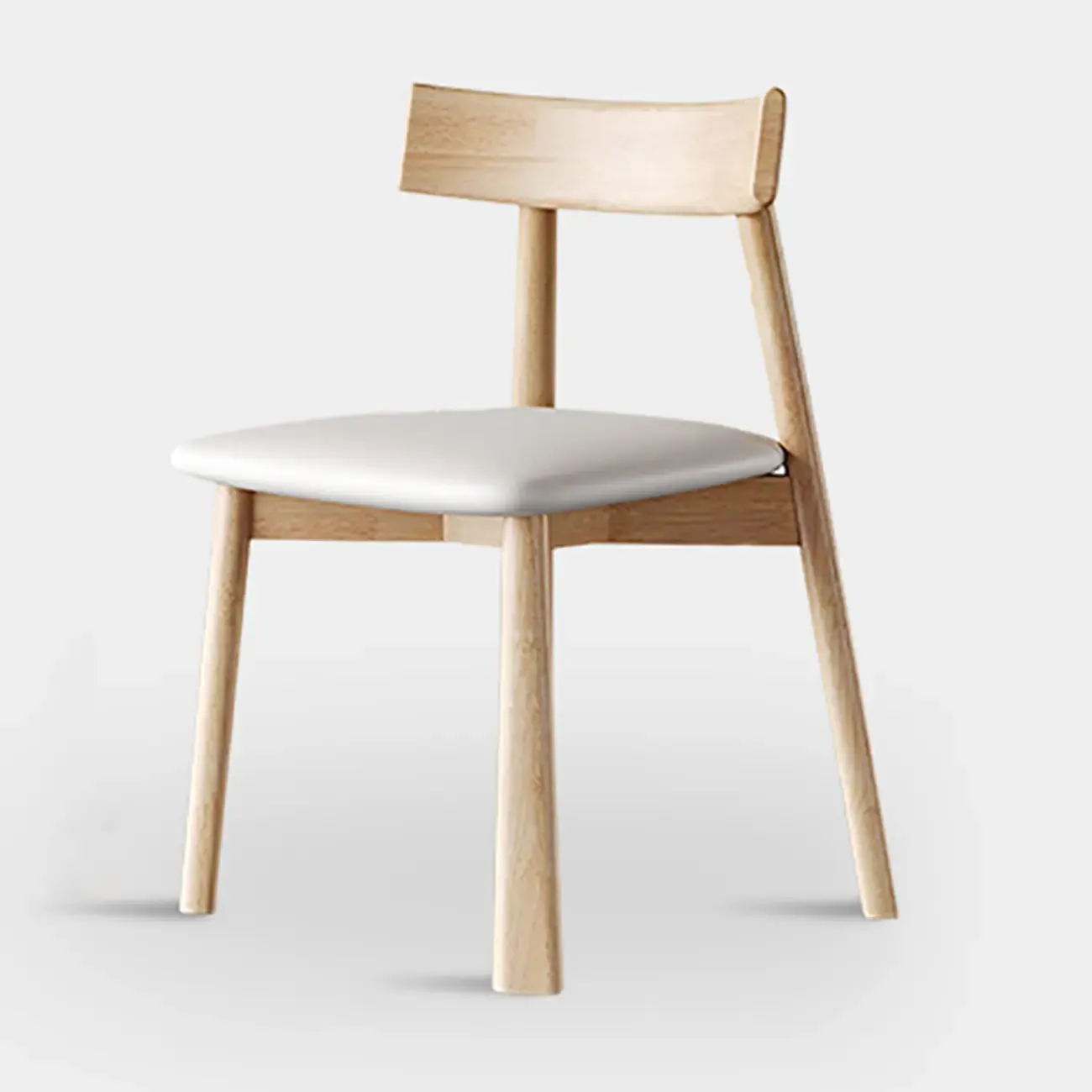 Modern Faux Leather Upholstered Low Back Dining Chair Image - 19