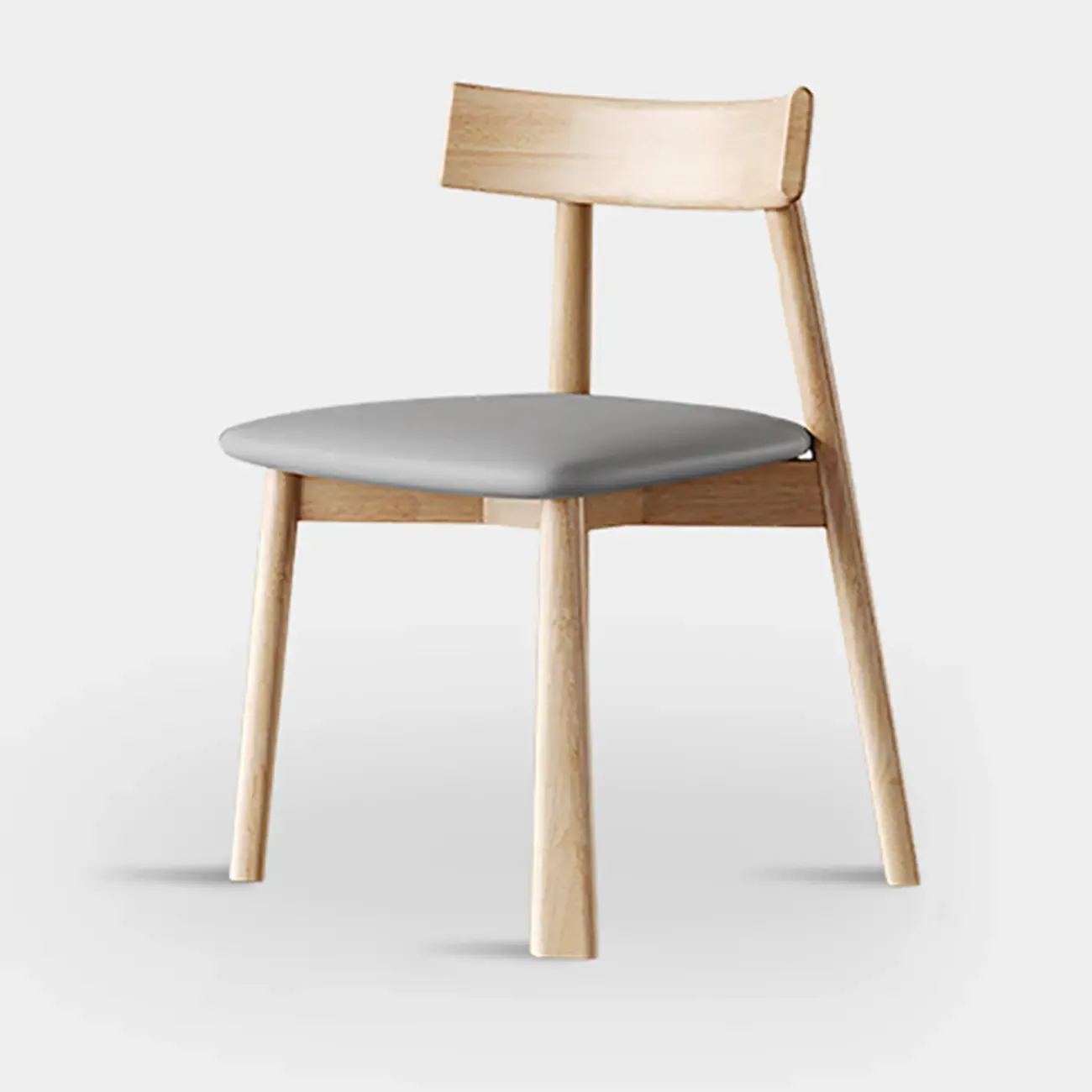 Modern Faux Leather Upholstered Low Back Dining Chair Image - 21