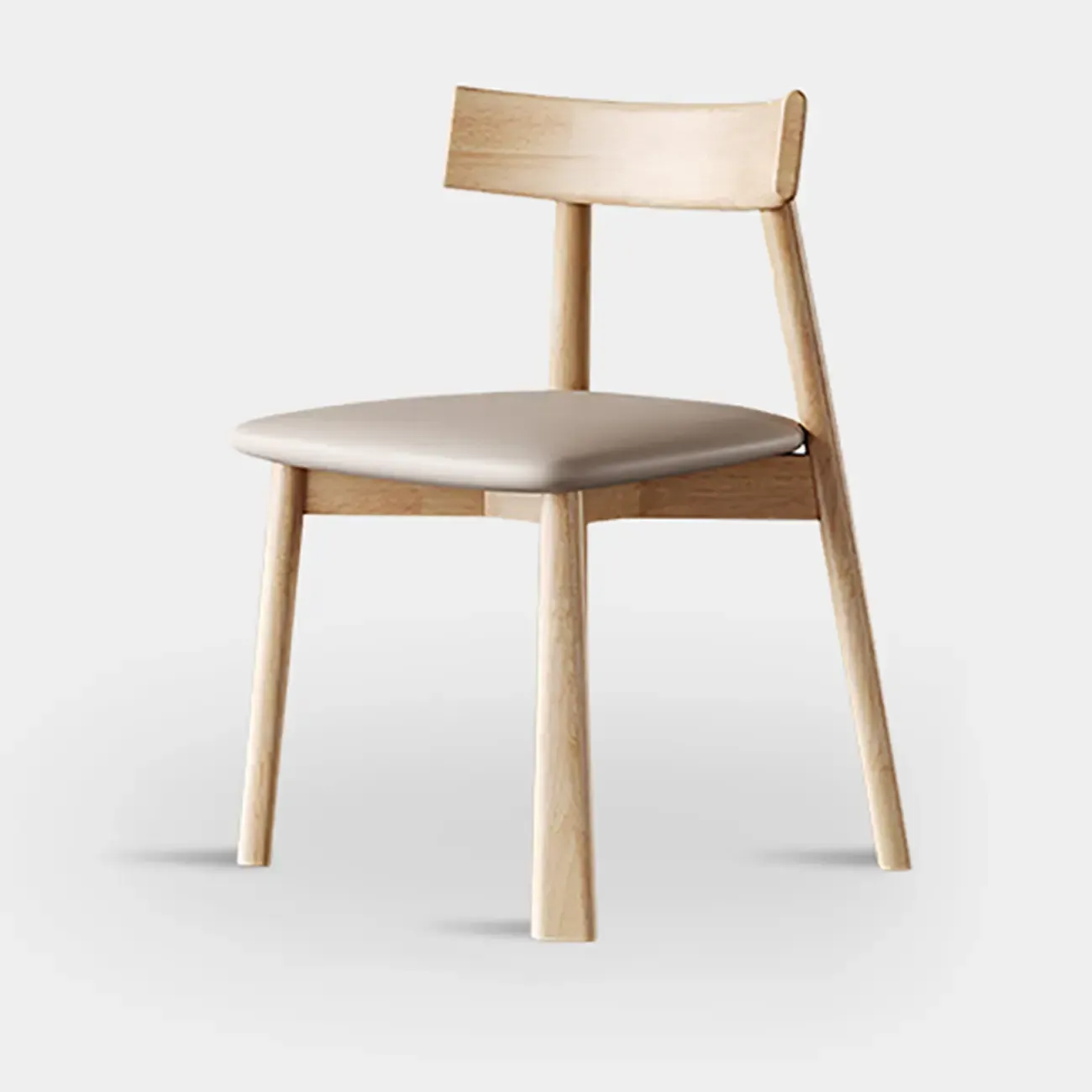 Modern Faux Leather Upholstered Low Back Dining Chair Image - 22