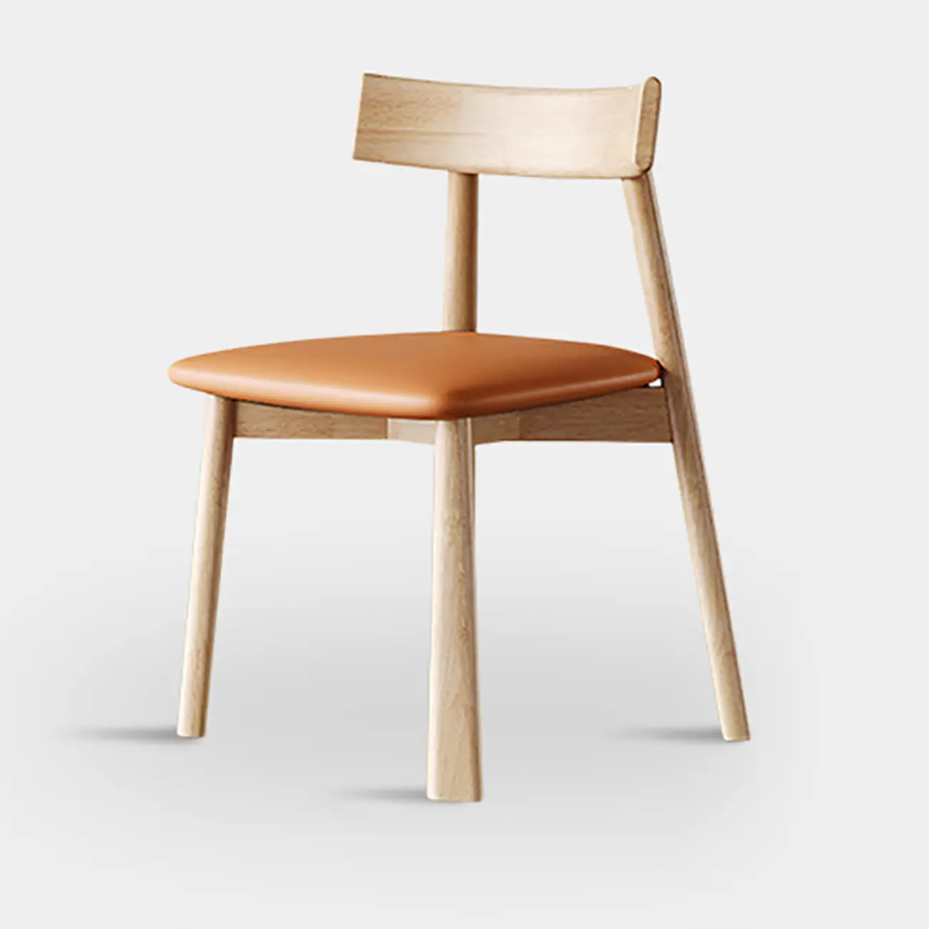 Modern Faux Leather Upholstered Low Back Dining Chair Image - 24 | homeyfad