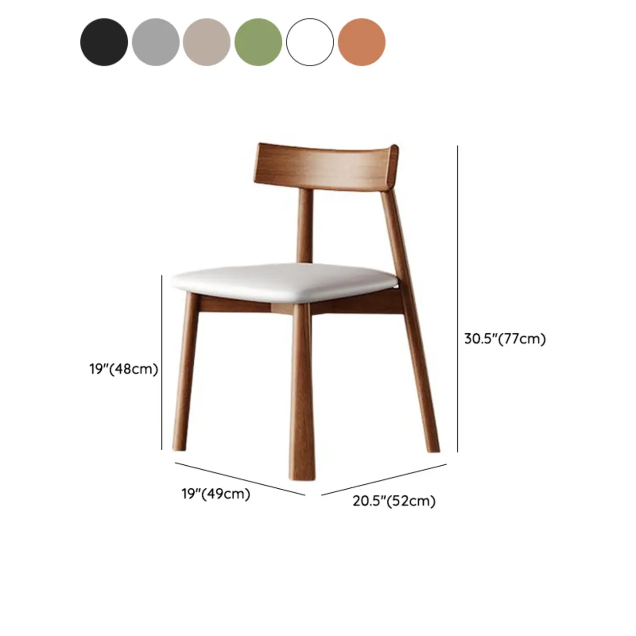 Modern Faux Leather Upholstered Low Back Dining Chair Image - 26 | homeyfad