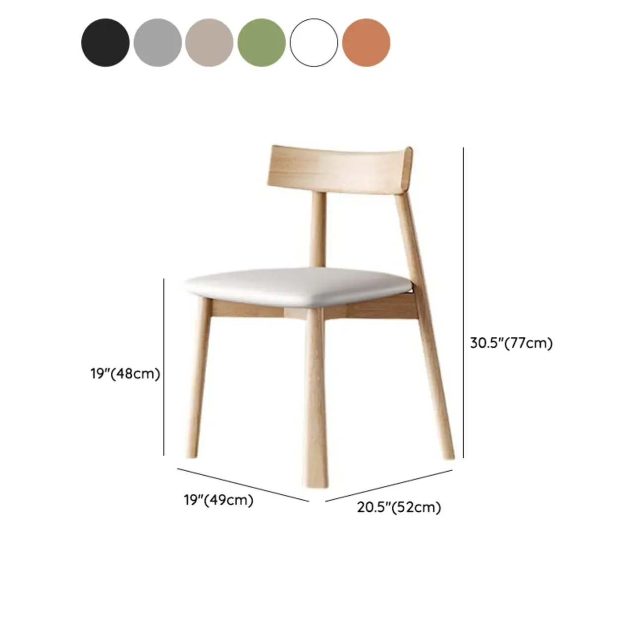 Modern Faux Leather Upholstered Low Back Dining Chair Image - 27