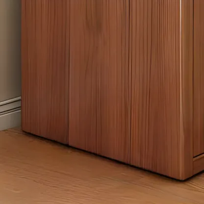 Brown Modern Wood Horizonal Cube Bookcase with Storage Image - 8