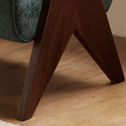 Modern Emerald Green Upholstered Bedroom Bench Image - 6