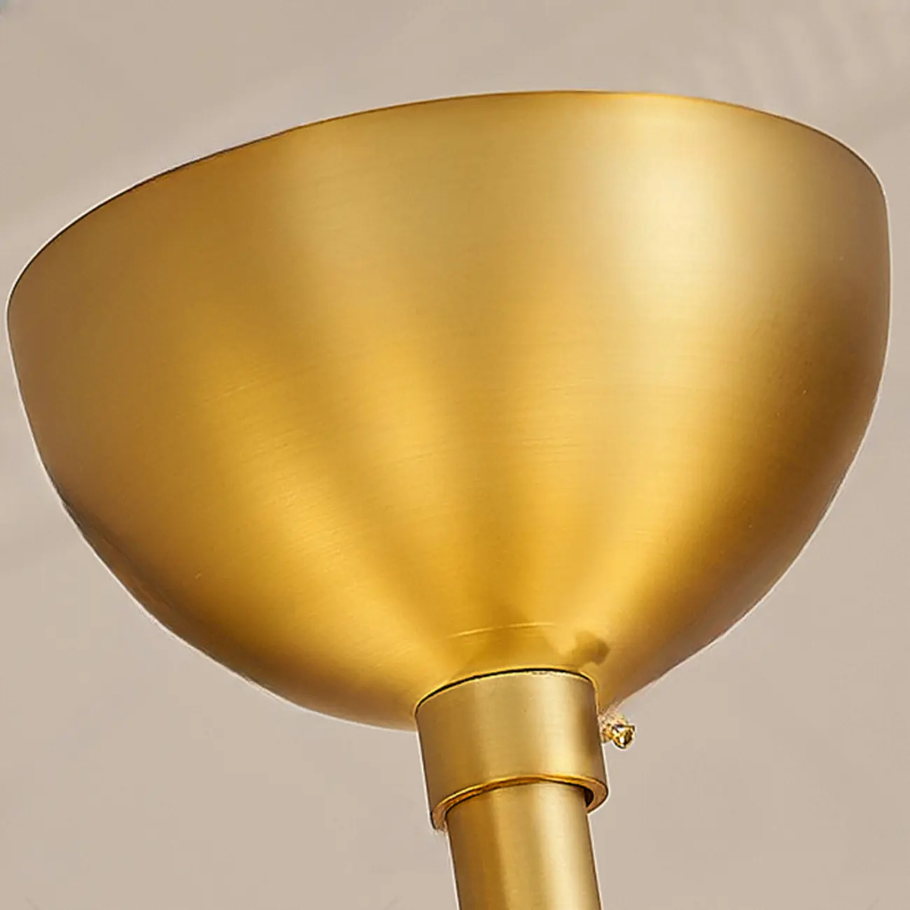 Gold Glass Flower Shaped Modern Linear Chandelier Light Image - 8 | homeyfad