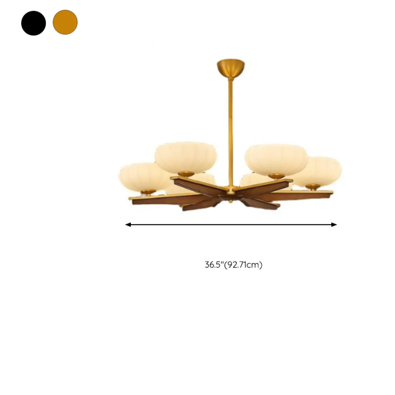 Gold Glass Flower Shaped Modern Linear Chandelier Light #size | homeyfad