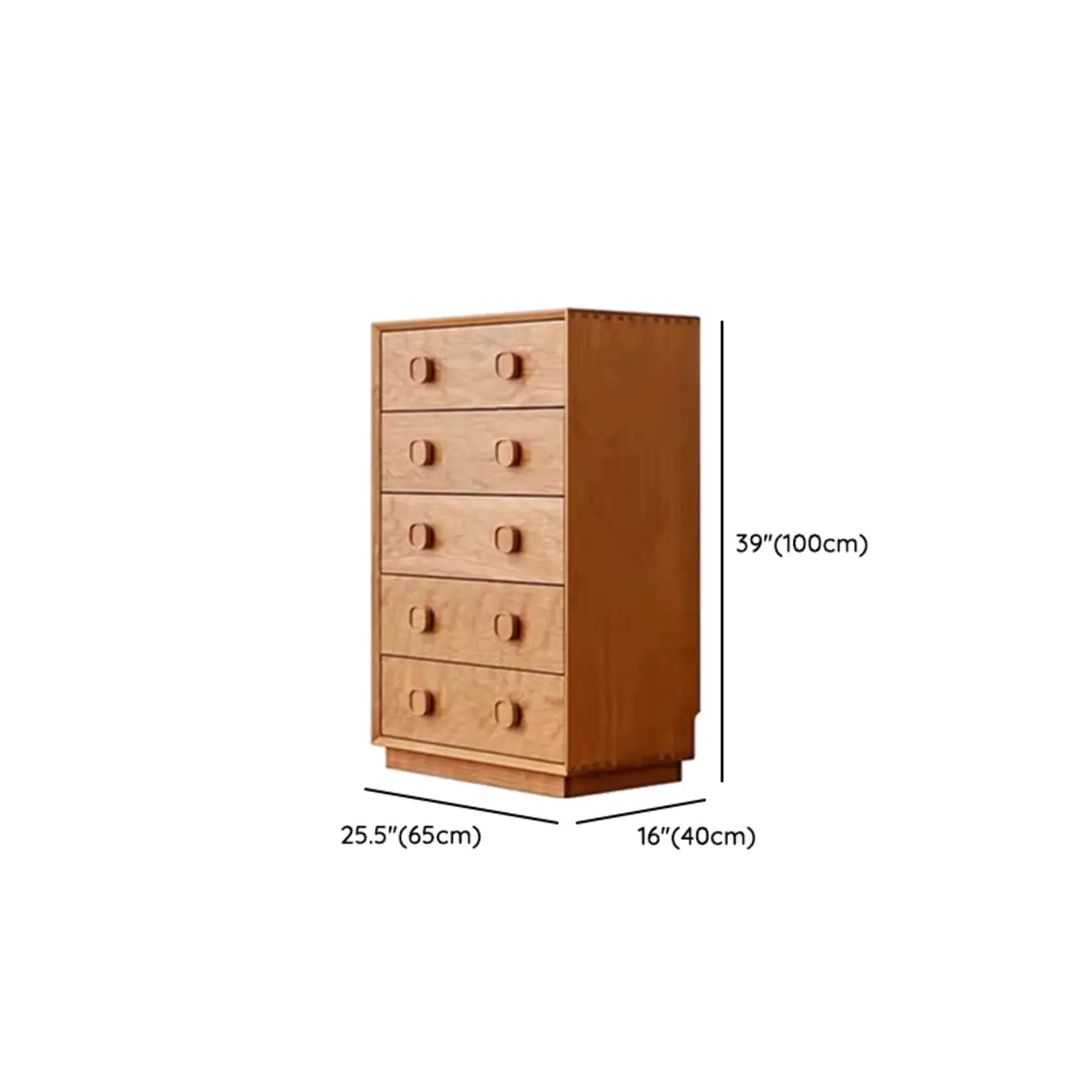 Bedroom Horizontal Multi-drawer Pine Wood Double Dresser Image - 13 | homeyfad