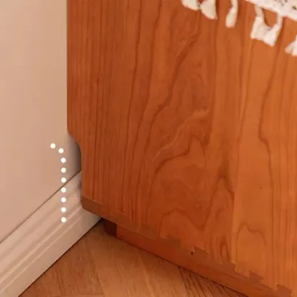 Mid-century Modern Wooden Horizonal Double Dresser Image - 8