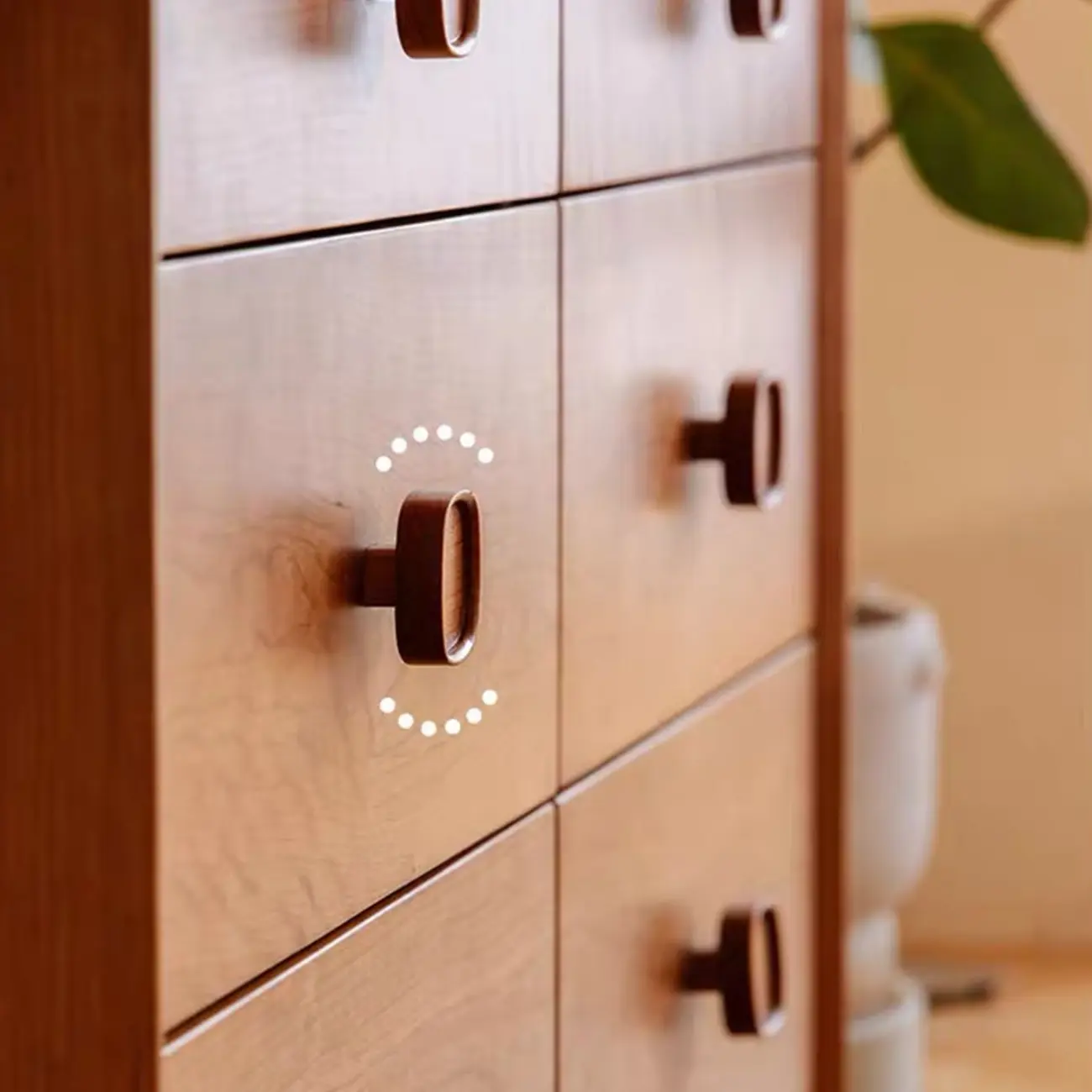 Mid-century Modern Wooden Horizonal Double Dresser Image - 10 | homeyfad