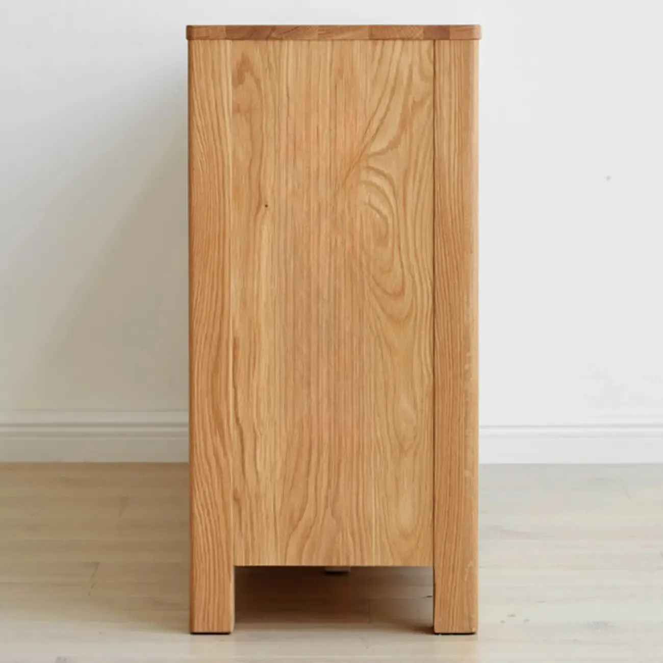 Modern Wood Sideboard with Shelves and Drawers Image - 15