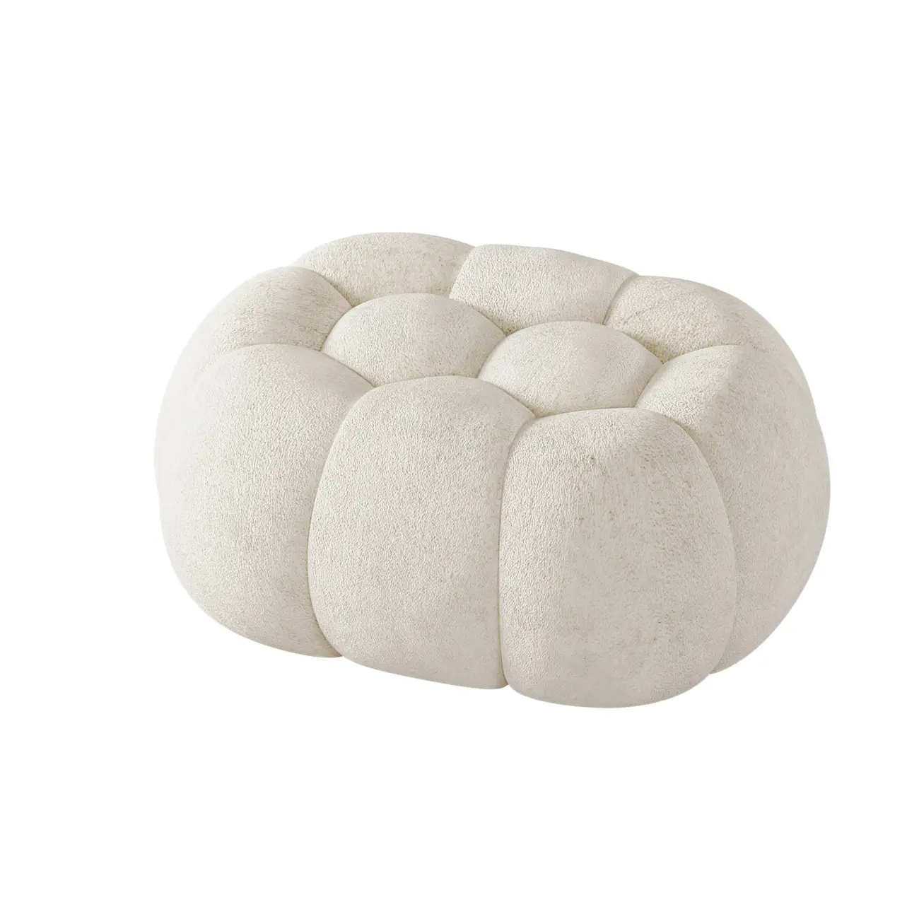 Contemporary Cloud Shaped Upholstered Bedroom Bench Image - 2 | homeyfad