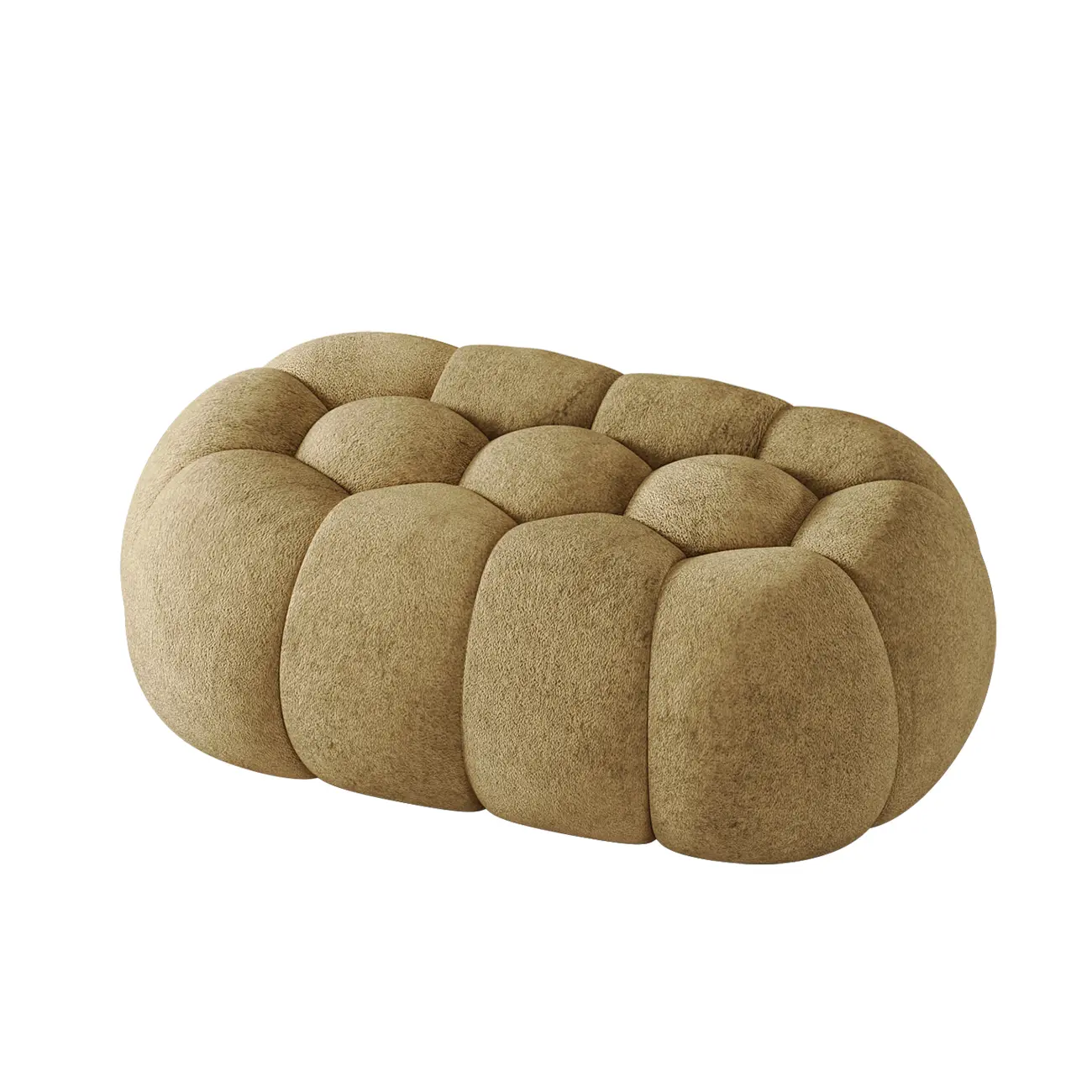 Contemporary Cloud Shaped Upholstered Bedroom Bench Image - 21 | homeyfad