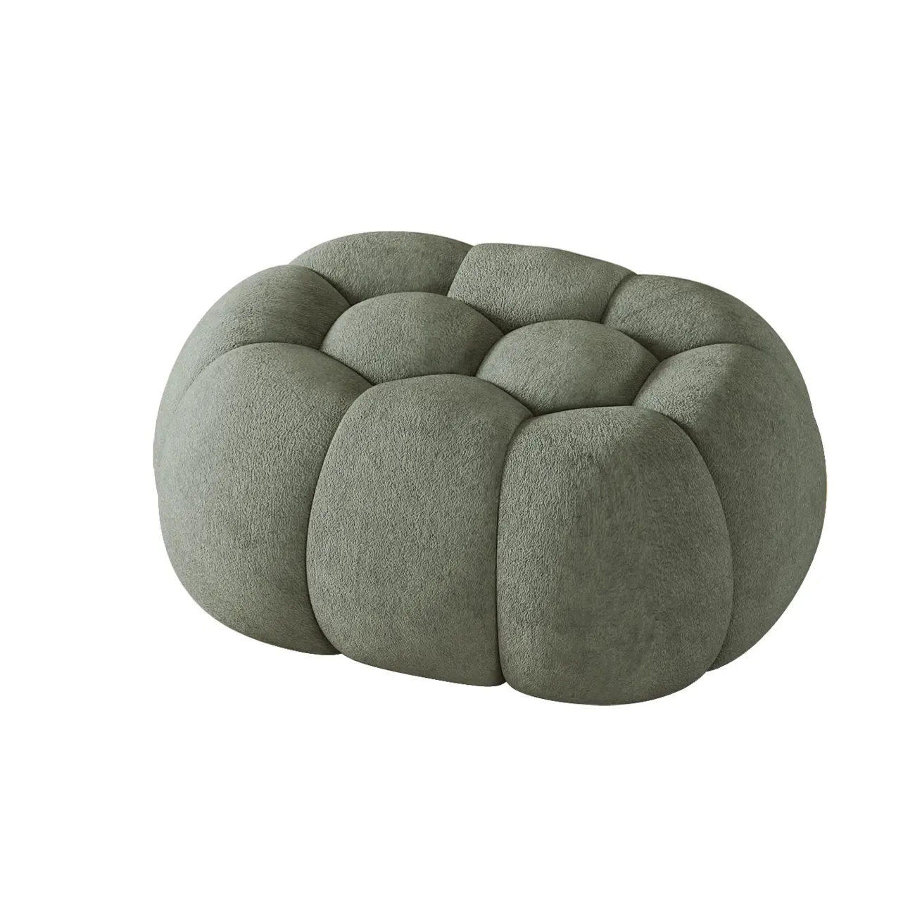 Contemporary Cloud Shaped Upholstered Bedroom Bench Image - 24