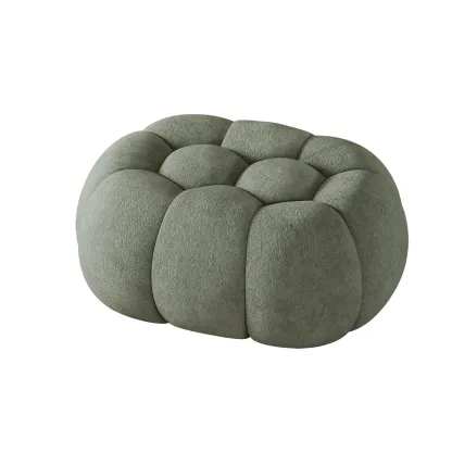 Contemporary Cloud Shaped Upholstered Bedroom Bench Image - 24