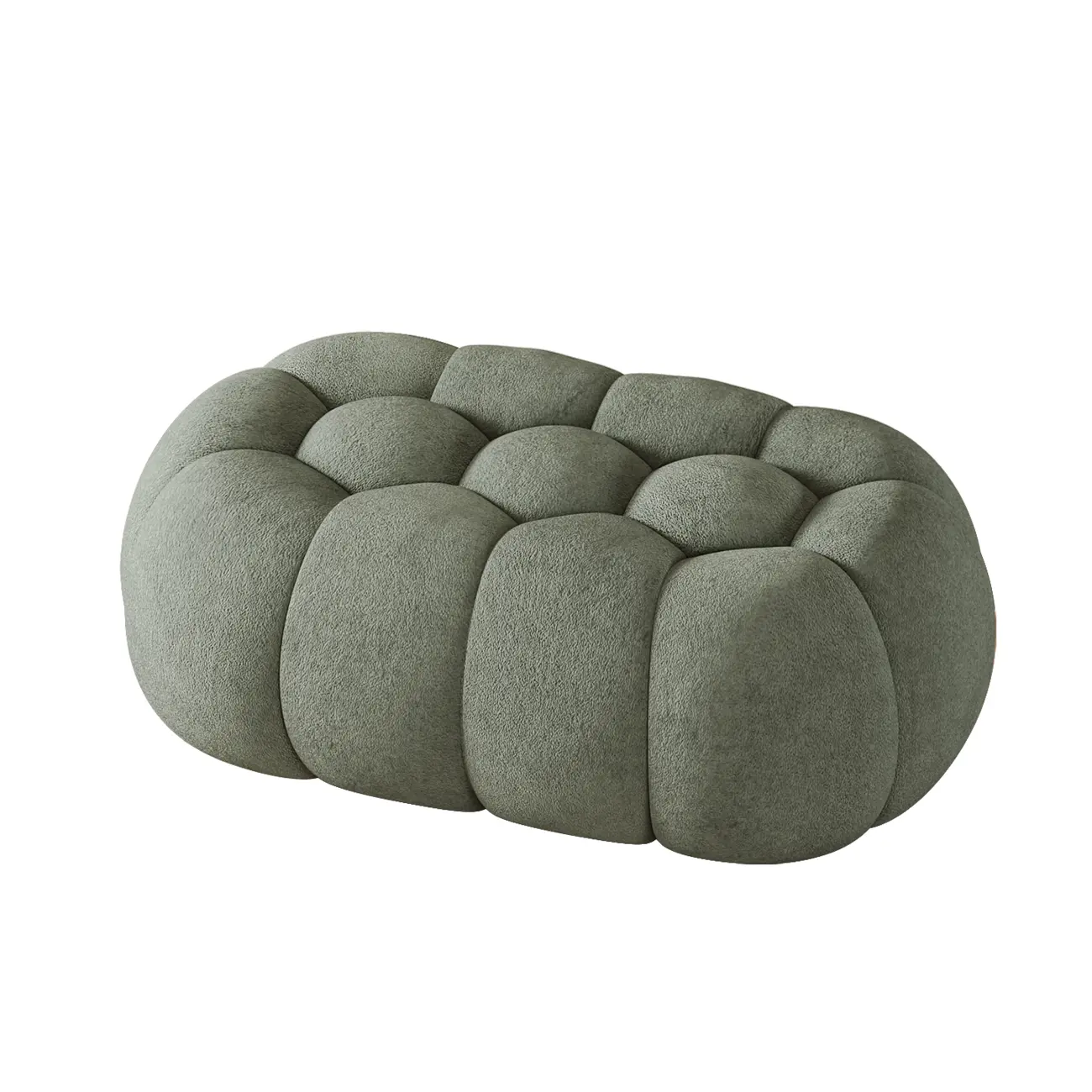 Contemporary Cloud Shaped Upholstered Bedroom Bench Image - 25 | homeyfad