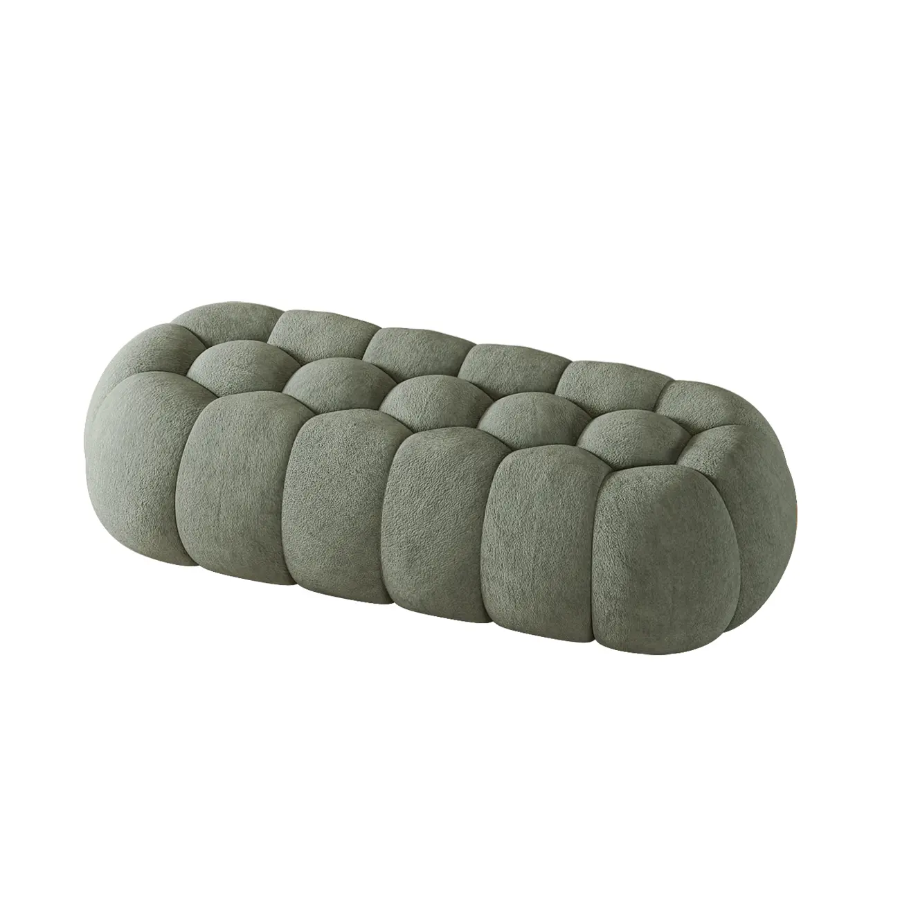 Contemporary Cloud Shaped Upholstered Bedroom Bench Image - 27 | homeyfad