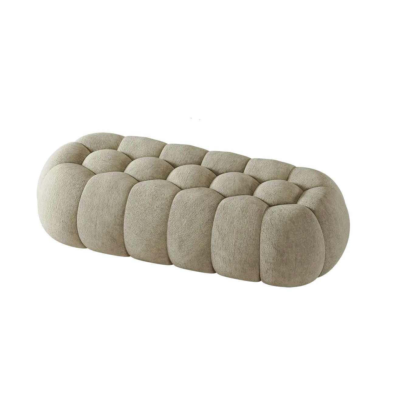 Contemporary Cloud Shaped Upholstered Bedroom Bench Image - 31 | homeyfad