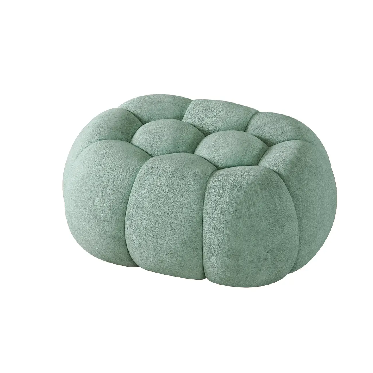 Contemporary Cloud Shaped Upholstered Bedroom Bench Image - 32