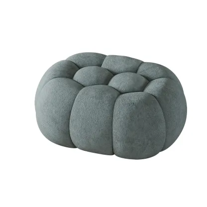 Contemporary Cloud Shaped Upholstered Bedroom Bench Image - 36