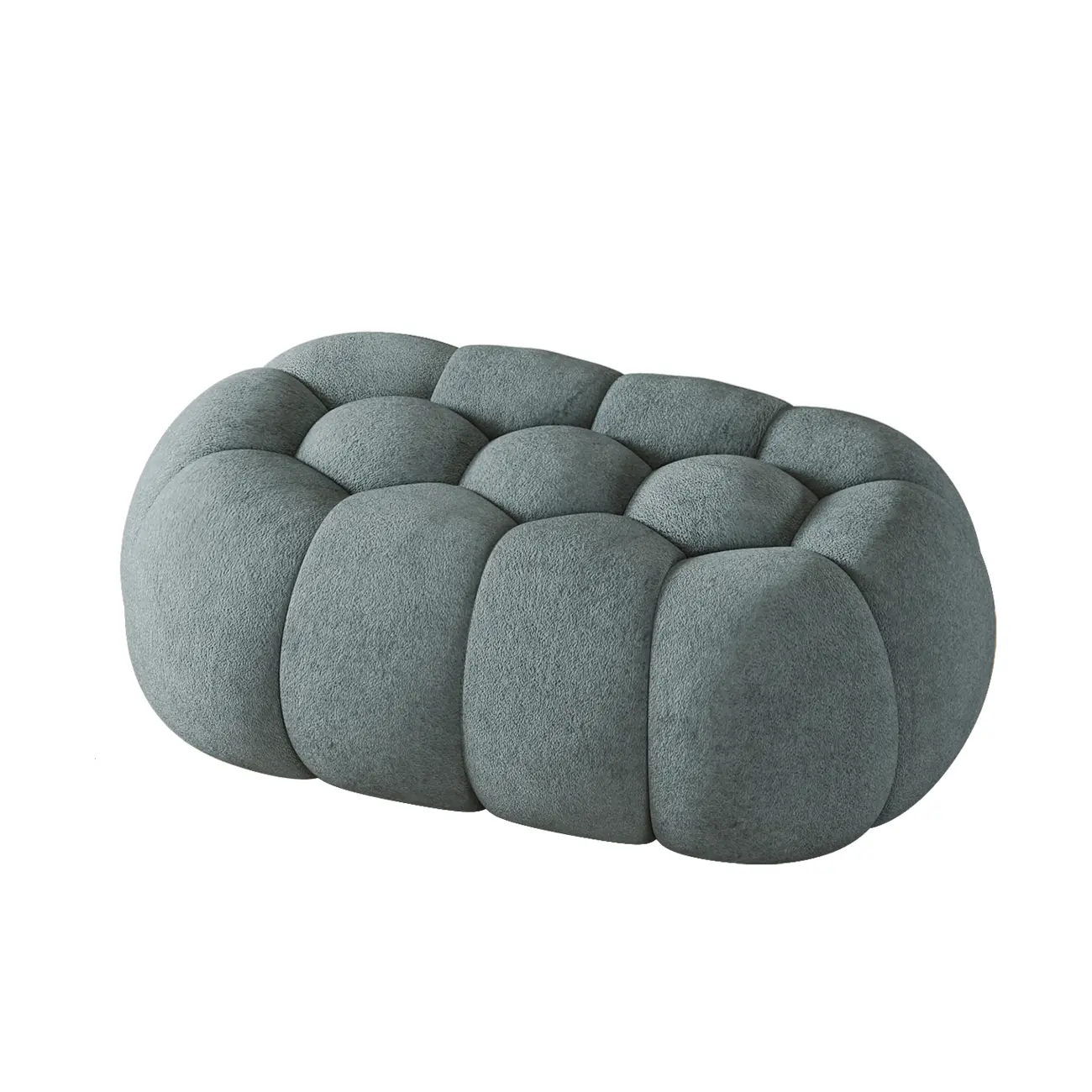 Contemporary Cloud Shaped Upholstered Bedroom Bench Image - 37 | homeyfad