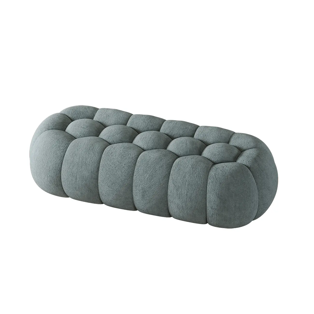 Contemporary Cloud Shaped Upholstered Bedroom Bench Image - 39 | homeyfad