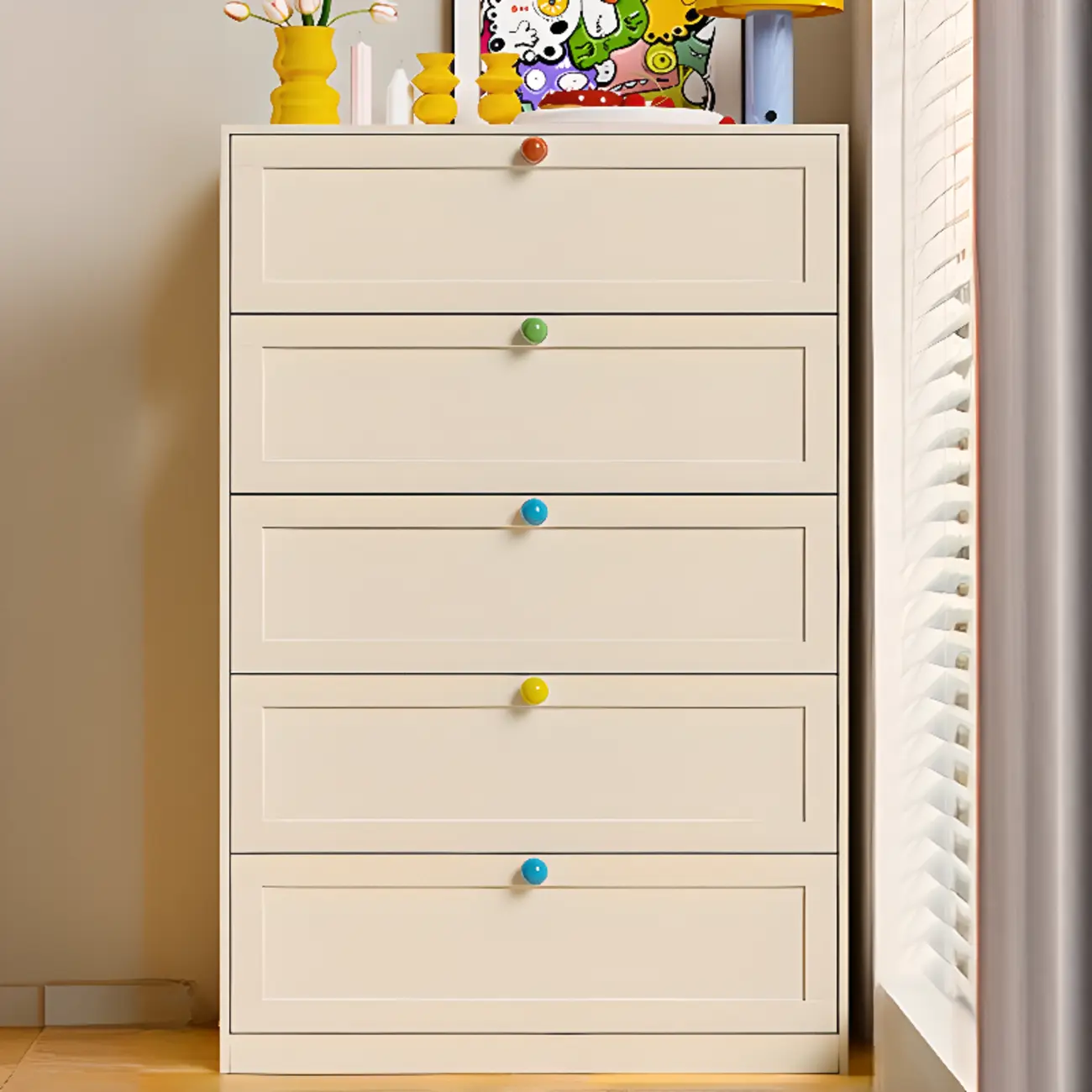 Black Modern Metal Vertical Bachelor Chest for Bedroom Image - 7 | homeyfad